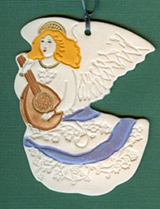 angel with mandolin